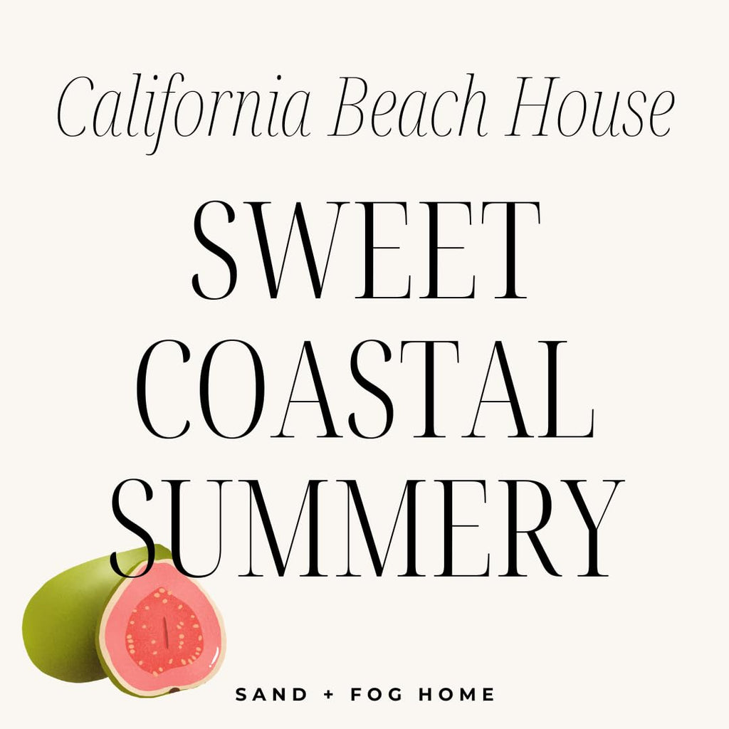 Scented Candle - California Beach House - Additional Scents and Sizes - 100% Cotton Lead-Free Wick - Luxury Air