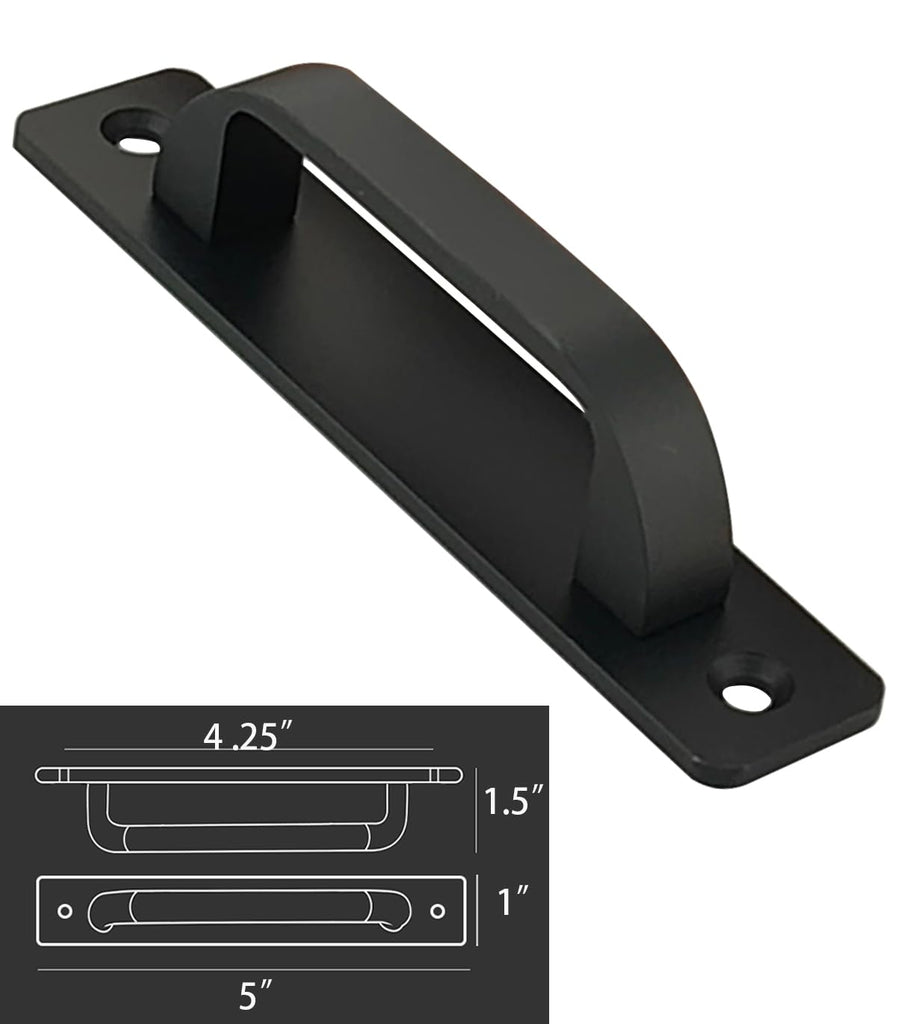 12 Pack 4 1/4 Inch 108 mm Flat Black Cabinet Handles Aluminum Cabinet Pulls Drawer Pulls