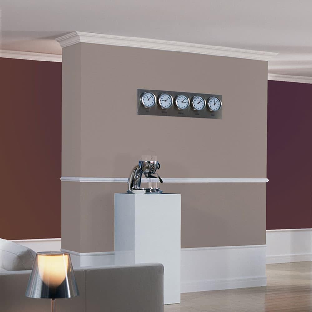Duropolymer High Impact Polystyrene Crown Moulding | Primed White | 4-3/8in Face x 78in Long (12 Pack)