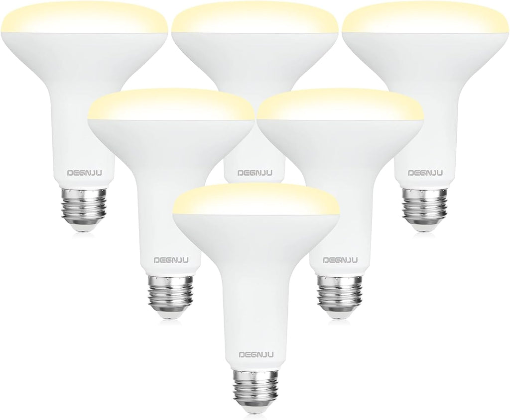 BR30 LED Bulb, Dimmable Flood Lights Indoor CRI80 7W Equivalent 65W 2700K Soft White 650 Lumens, 15000 Lifetime Hours