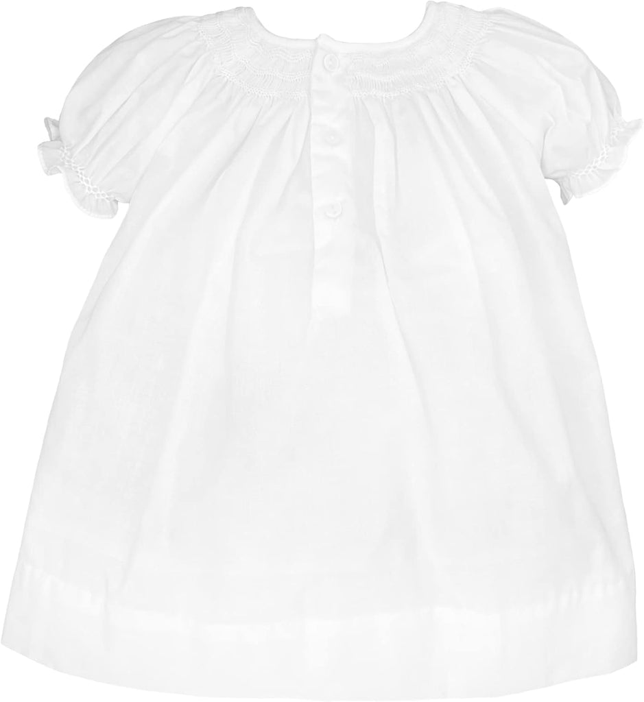 Baby Girls' Daygown with Wave Smocking