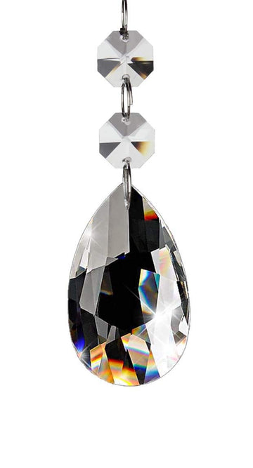 20Pcs Chandelier Crystals, Clear Teardrop Crystal Chandelier Pendants Parts Beads, Hanging Crystals for Chandeliers