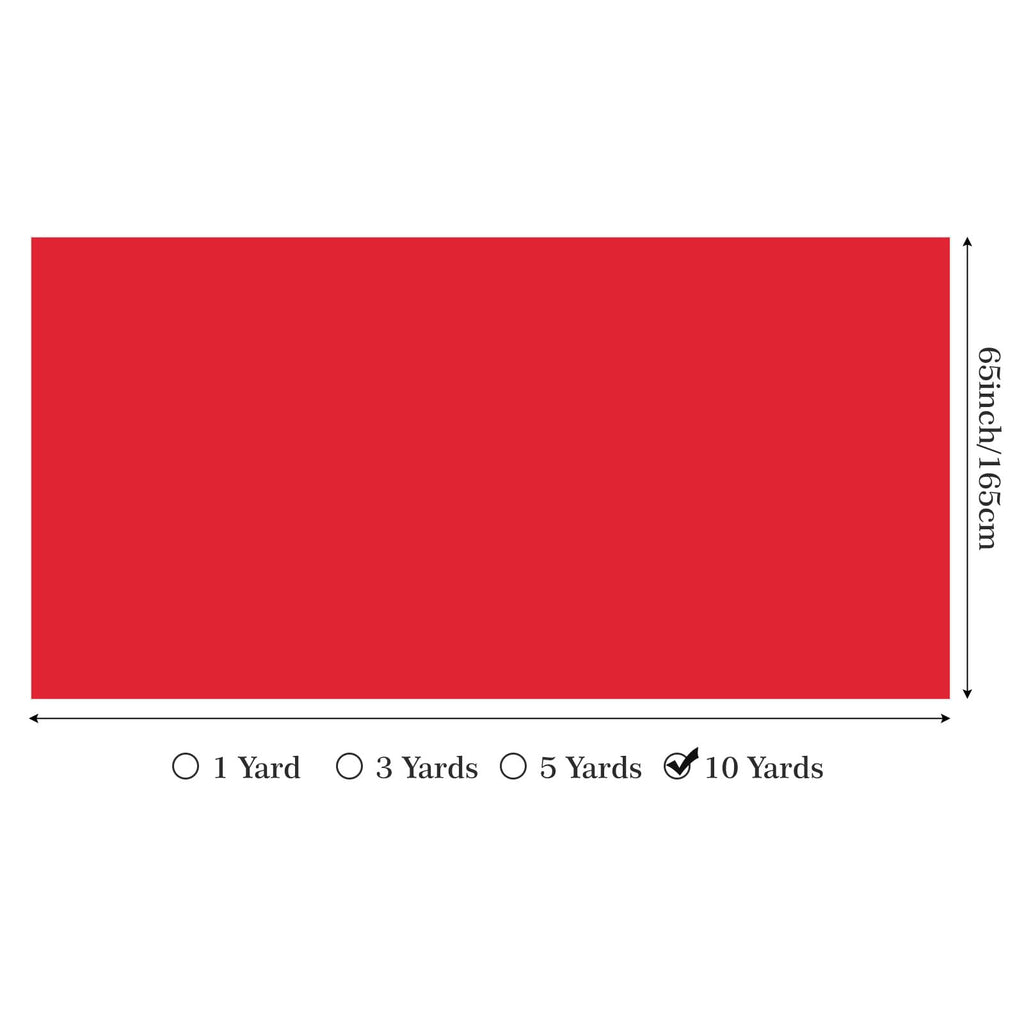 Nylon Spandex Fabric, 4 Way Stretch, 10 Yard, 65 Inch Wide, Red