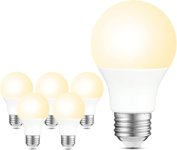 A19 LED Light Bulbs Dimmable,60W Equivalent 750 Lumens, 2700K Soft White, E26 Base, 15,000-Hour Lifespan, 8W Energy