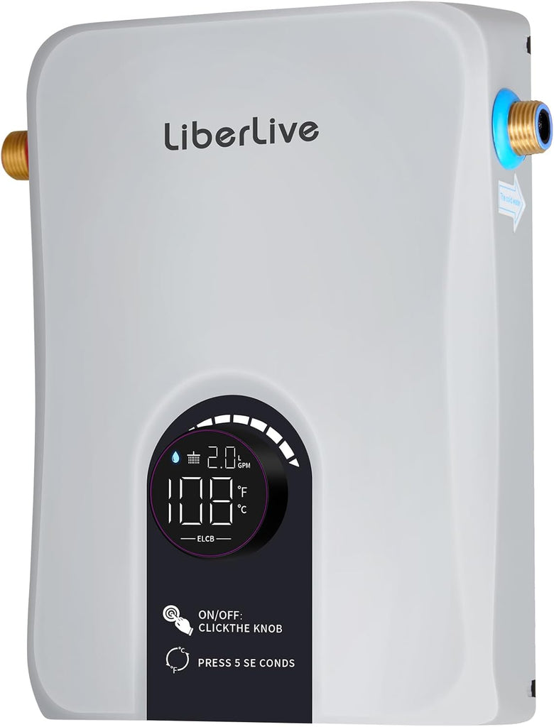 Electric Tankless Water Heater, 13kW 240V on Demand Instant Endless Electric Hot Water Heater for Residential Whole