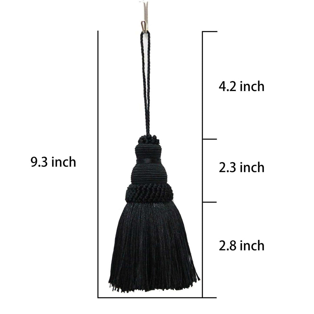 Tassels 4 Pcs Key Tassel with Loops Handmade Craft Charms