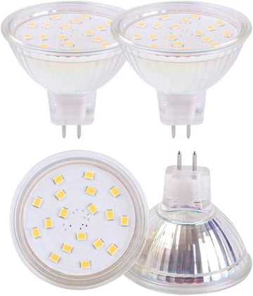 MR16 Led Light Bulbs AC/DC12V Non-dimmable GU5.3 4W led Spotlights 3000K Warm White 300LM 35W Halogen Bulbs