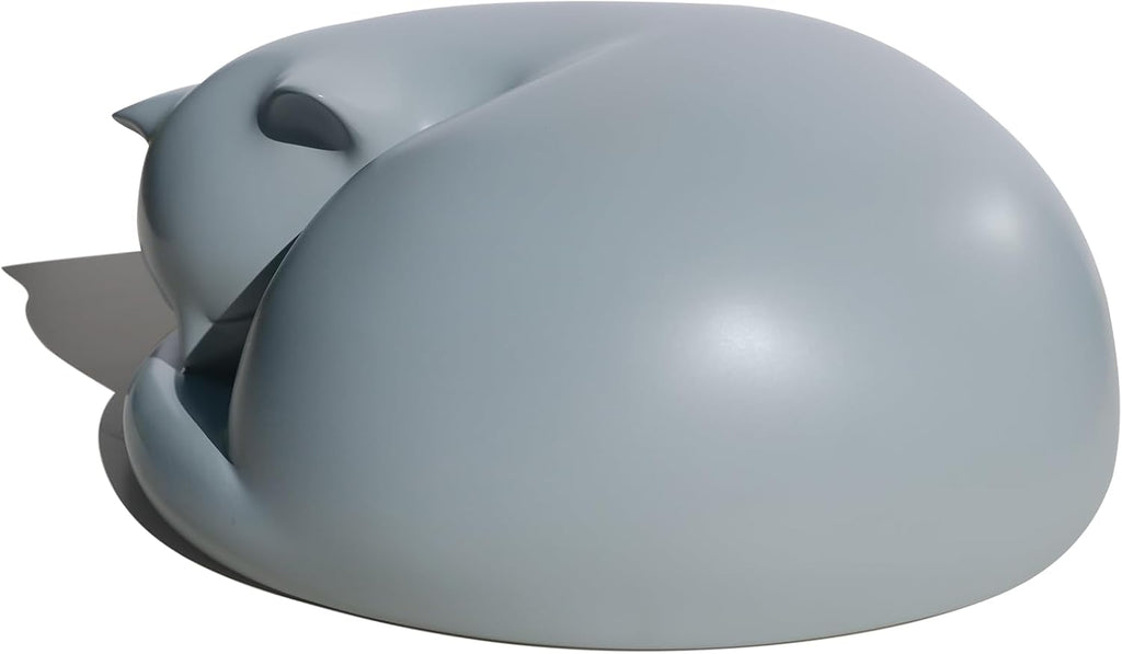 Cat Urn, Sleeping Resin Cremation Pet Urns for Cat Ashes, Gray