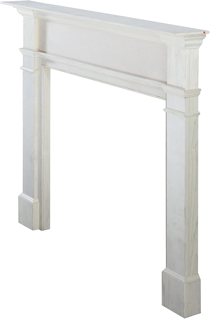 Bold Yet Unpretentious and Homey Wood Mantel Surround, 56", Unfinished