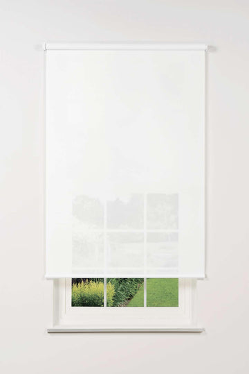 Cordless 5% Solar Screen Standard Roller Shade, White 51 1/2 W x 78 H (Arrives 1/4" Narrower)