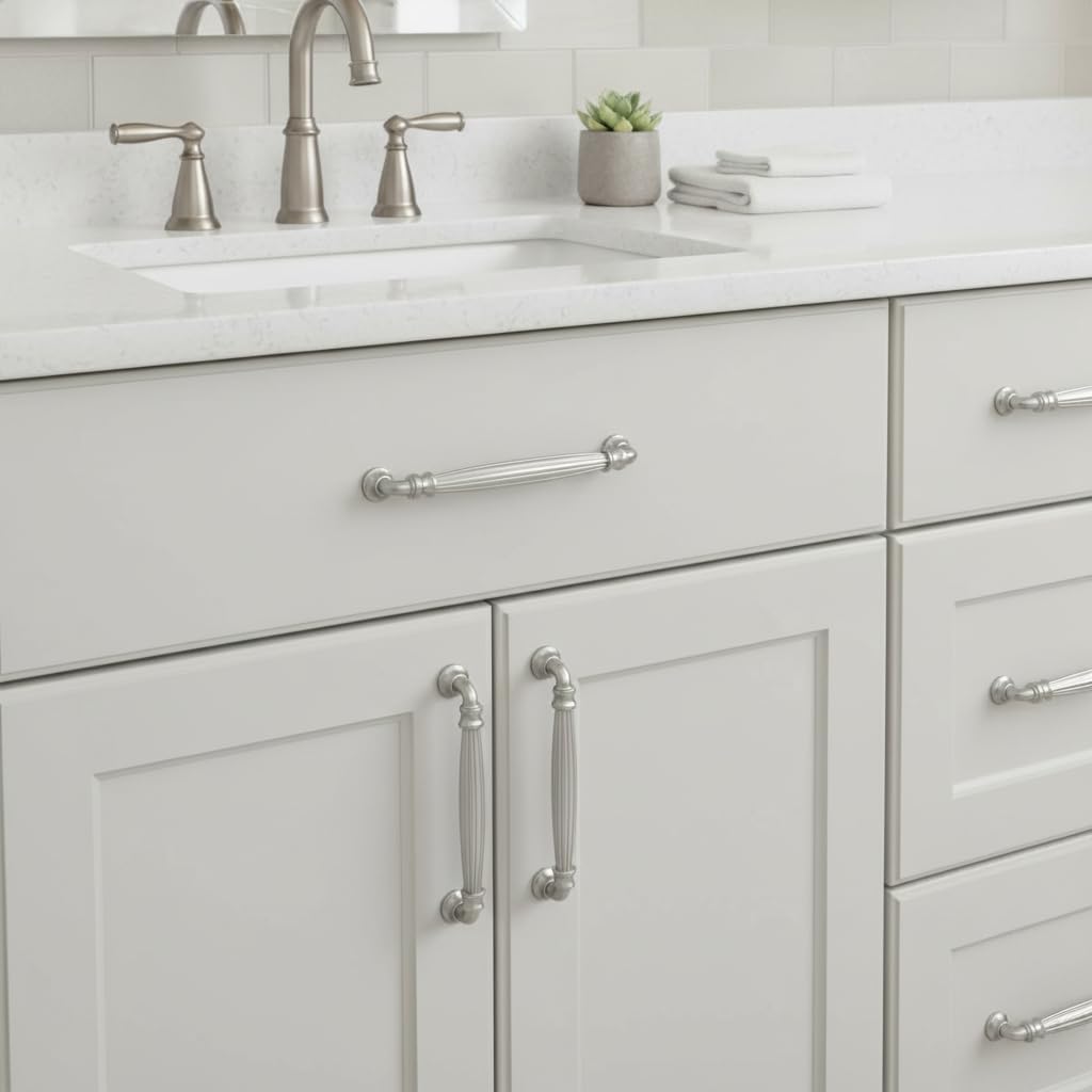 5" Brushed Satin Nickel Cabinet Pulls 10 Pack