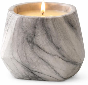 Marbled Prism Bowl Candle in Grey, 10 Oz