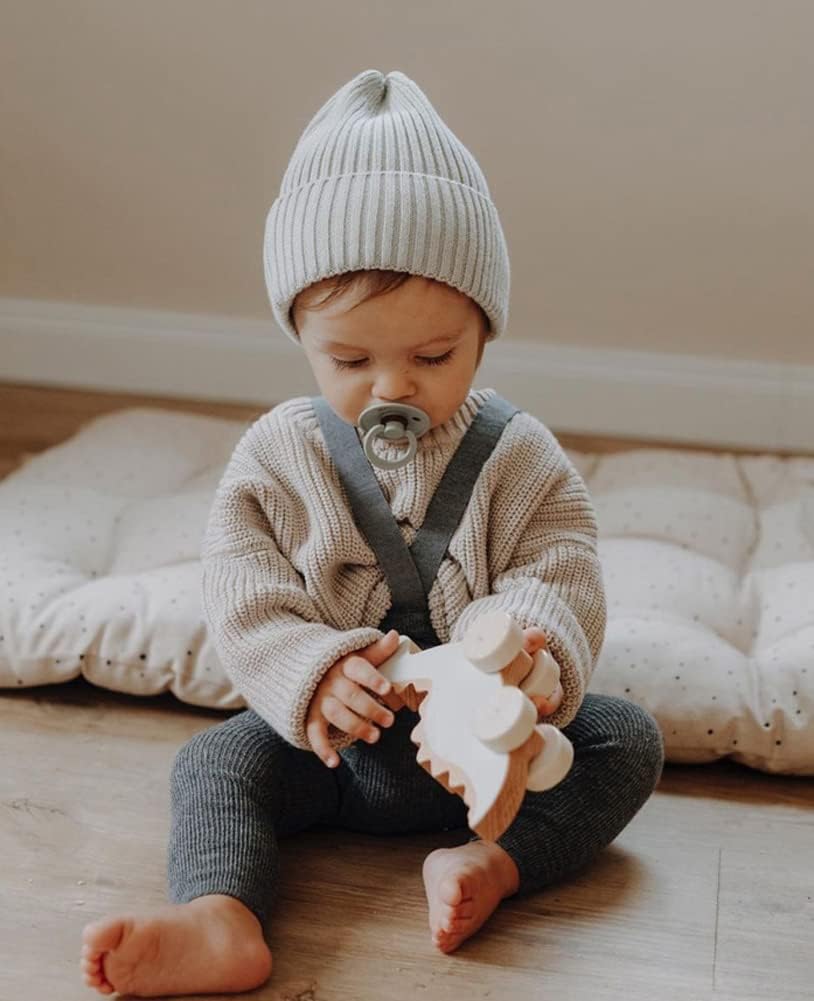 Toddler Unisex Baby Knitted Sweater Warm Soild Pullover Top