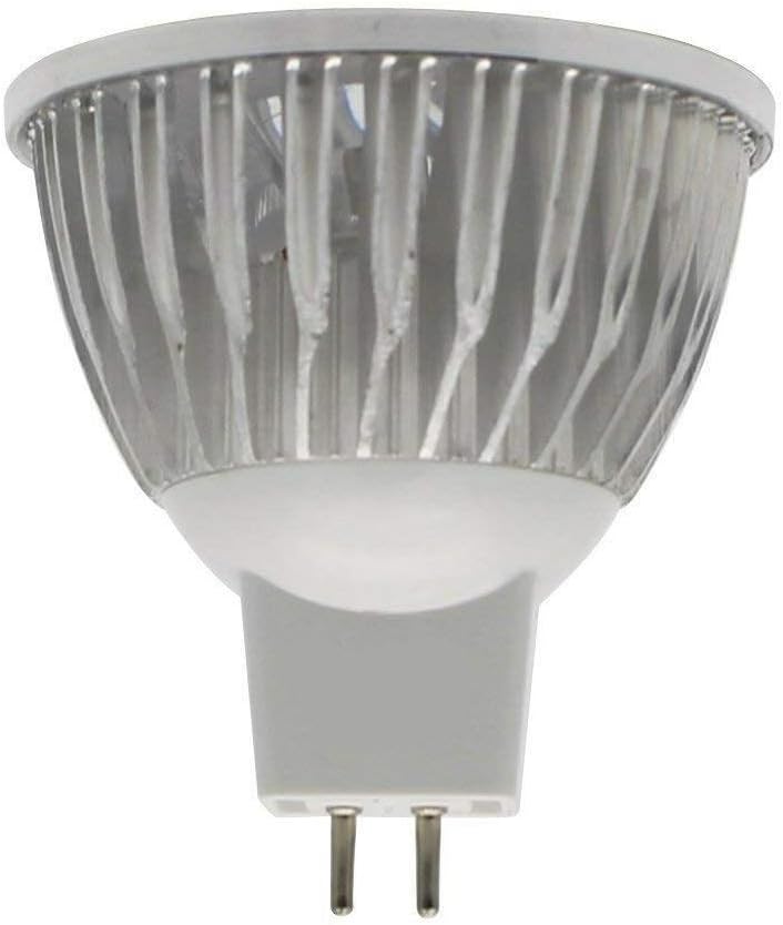 MR16 LED Bulbs 3W Cool White GU5.3 12V Spotlight for Landscape Recessed Track Lighting, 20W Halogen Equivalent, Pack