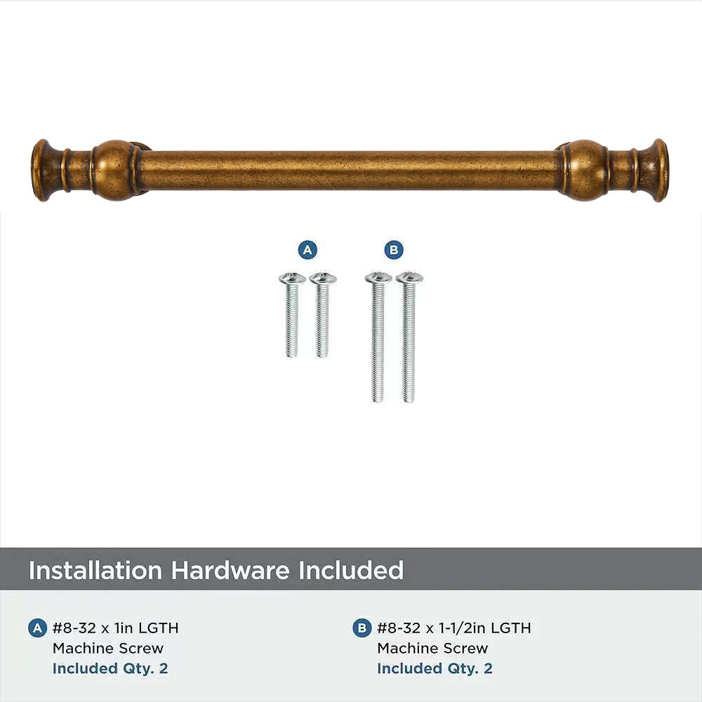 2 Pack 6inch(152mm) Hole Center Antique Brass Cabinet Pulls Solid Heavy Duty Pull Cabinet Hardware Handle s cabinets