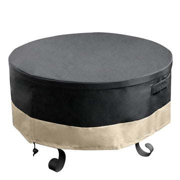60 Inch Round Fire Pit Cover, Waterproof Outdoor Furniture Cover