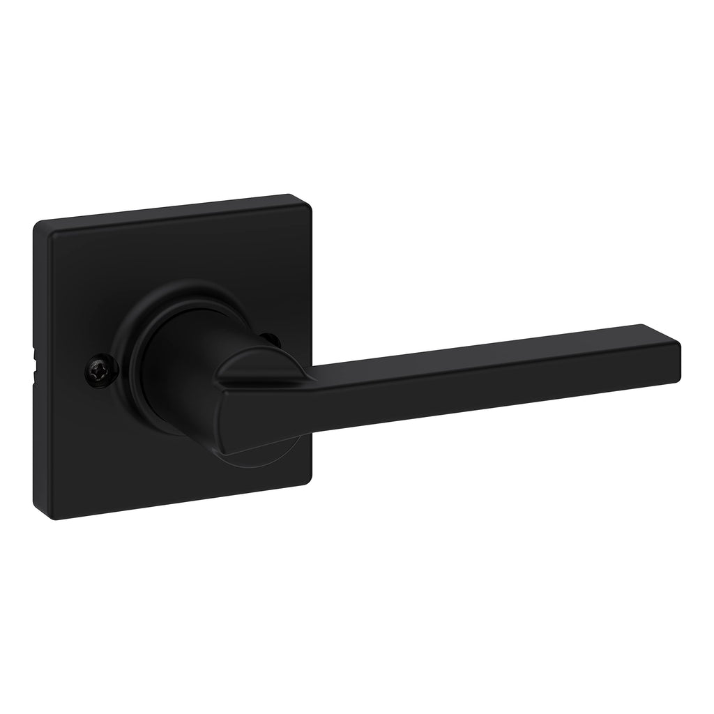 Casey Passage Door Lever, Matte Black