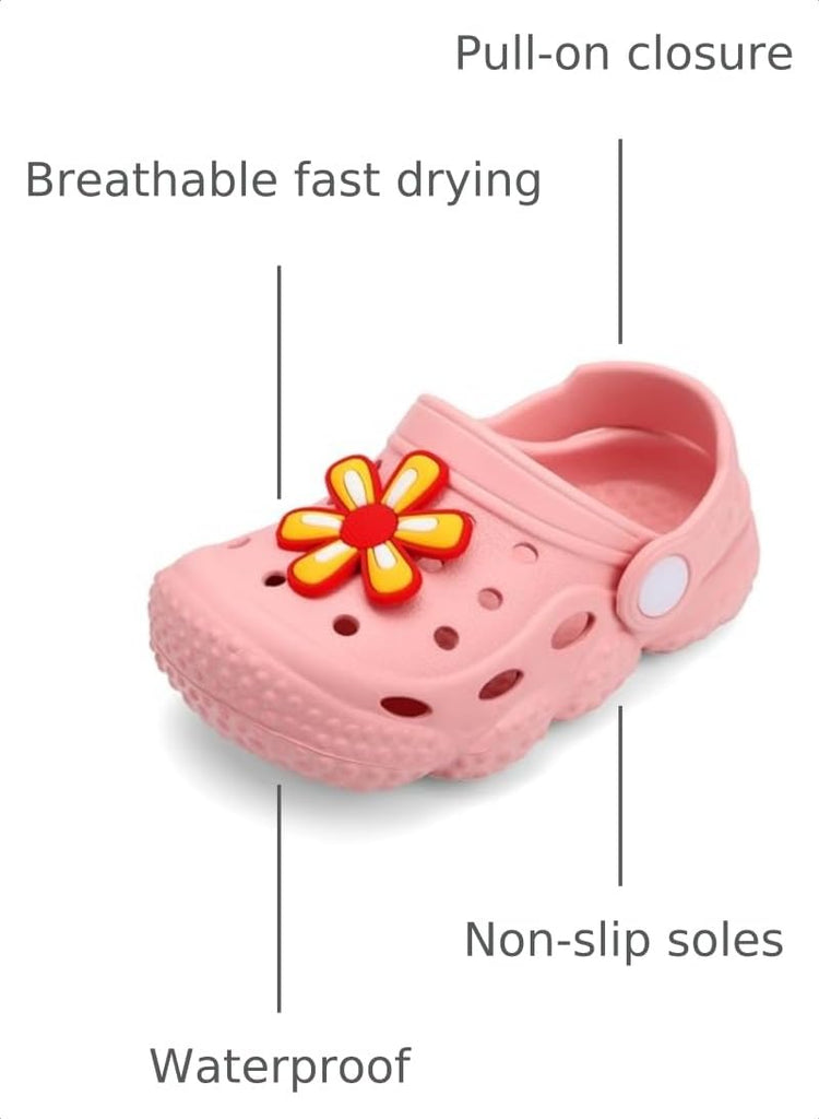 Baby Clogs Garden Shoes Infant Water Sandals, Pink