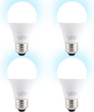 4PK Garage Door Opener Light Bulbs, 1500LM Ultra Bright, Minimize Interference, Compatible with Most Garage Door