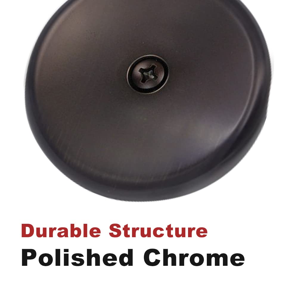 Single-Hole Bathtub Overflow Drain Cover Plate, Oil Rubbed Bronze