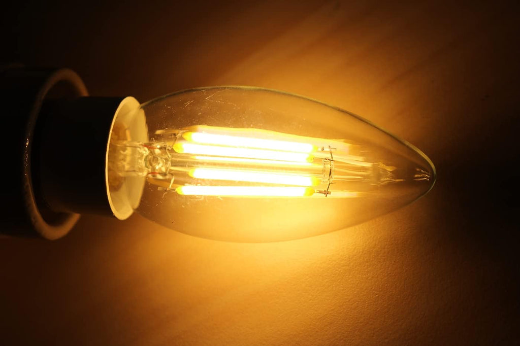 E14 LED Bulb Dimmable,110V 400LM 40W Equivalent Warm White 3000K,E14 European Base Candelabra LED Bulbs,C35 Clear