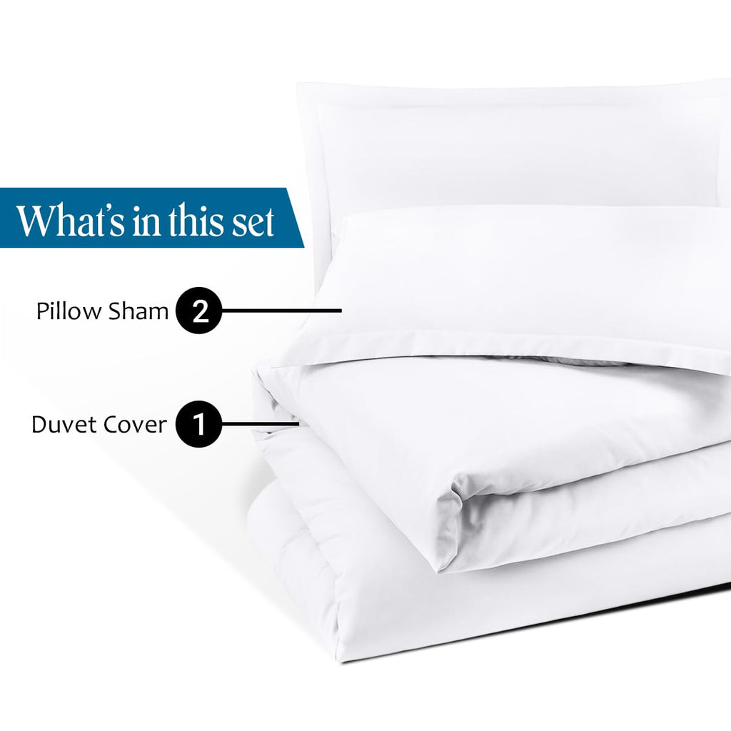 Luxury, Soft 800 Thread Count 100% Egyptian Cotton Oversized Queen (98"x98") Inch, 1Pcs Duvet Cover with Zipper