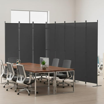 Room Divider 6FT Portable Folding Privacy Screen, 8 Panel Fabric Room Divider Extra Wide Freestanding Room Partition