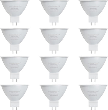 MR16 LED Bulbs, 12V-24V AC/DC Low Voltage Landscape Light Bulbs, 5W (50W Halogen Equiv.), 450LM 2700K Warm