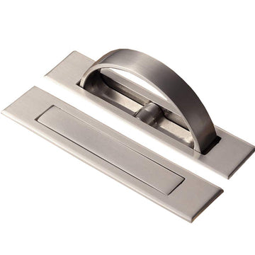Daycount Pack of 2 Invisible Cabinet Drawer Handle Rotating Zinc Alloy Hidden Grip Pulls Handles Hardware
