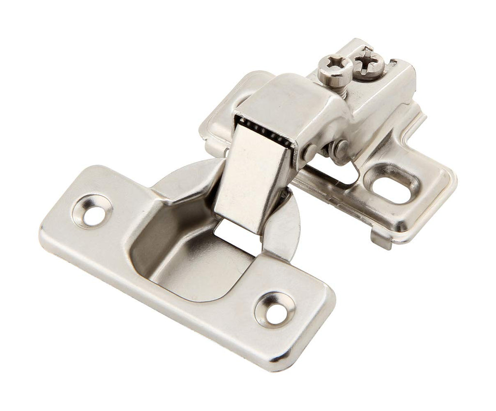 1/2 inch Overlay Concealed Cabinet Hinges, Self-Closing Short Arm European Hinge for Face Frame Cabinets, 105Deg