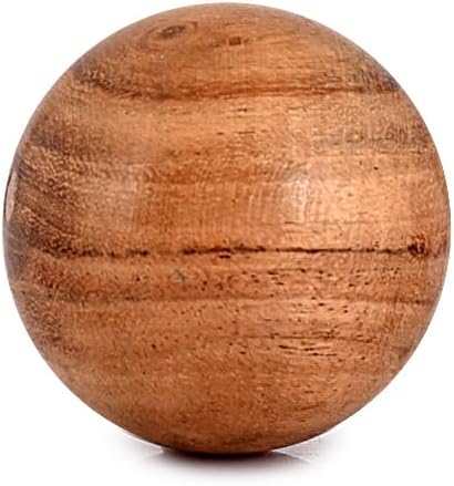 Acacia Wood Decorative Ball for Centerpiece or Individual Use Ideal for Use in Tray Bowl or Basket Décor - Set of 10