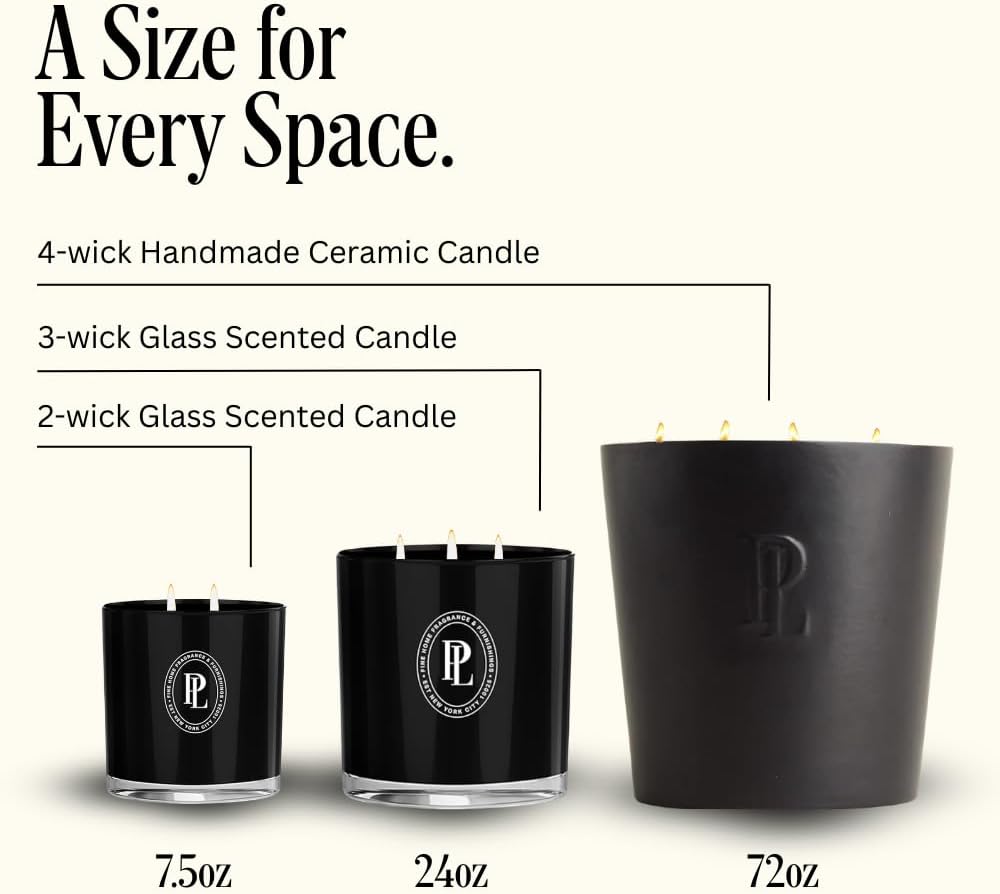 Extra Large Scented Candle 72oz, 4-Wick Soy - Highrise - Set of 72