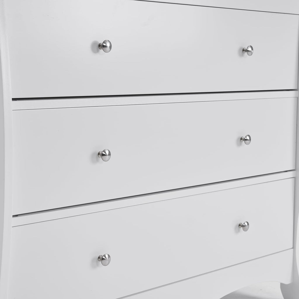 3-Drawer Changing Table, Safety Rails & Strap, Infant Diaper Changing Station with Drawers, Baby Diaper Changing