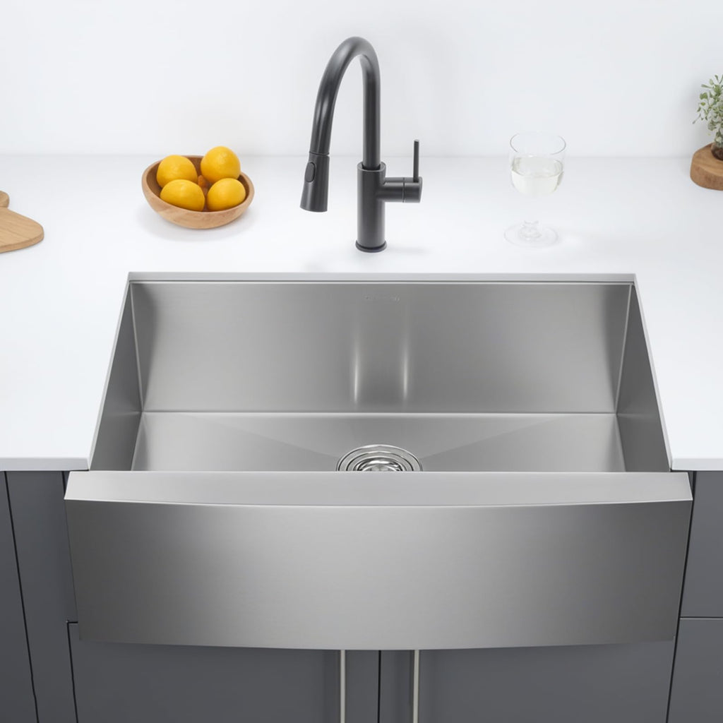 33 Inch Farmhouse Sink Stainless Steel Apron Front