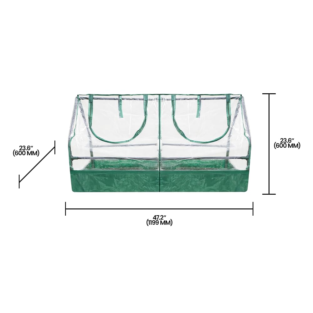 Garden Raised Bed and Cold Frame Greenhouse Cloche - 3 Pack