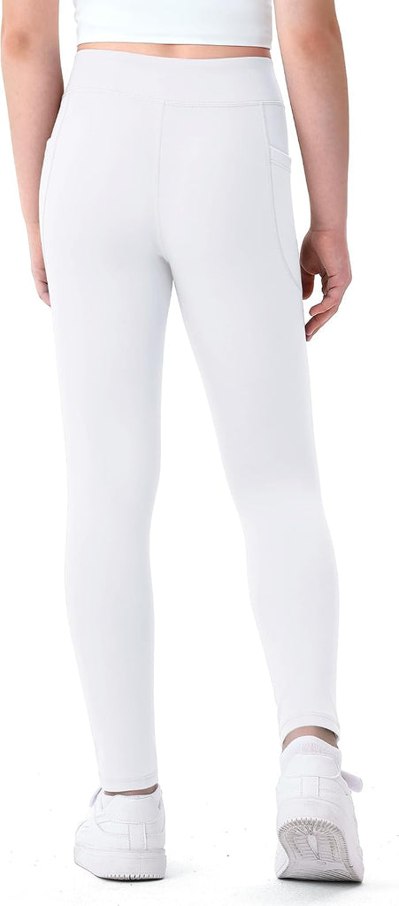 Girls Athletic Leggings Kids Yoga Dance Pants with Pocket