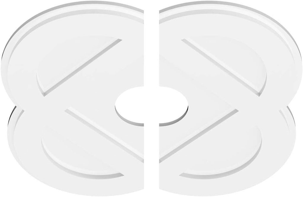 Charlotte Architectural Grade PVC Contemporary Urethane Ceiling Medallions 24"OD x 5"ID x 9 1/2"C x 1"P
