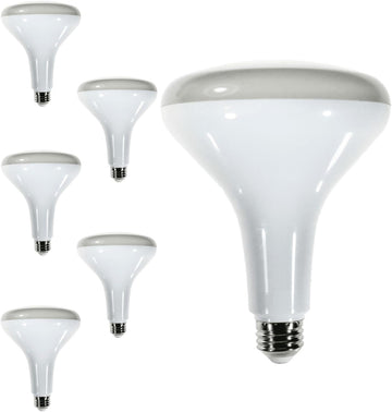 BR40 LED Light Bulb 9W 650 Lumens 3000K Soft White E26 Medium Base Dimmable Pack of 6- Indoor Floodlight Recessed Can