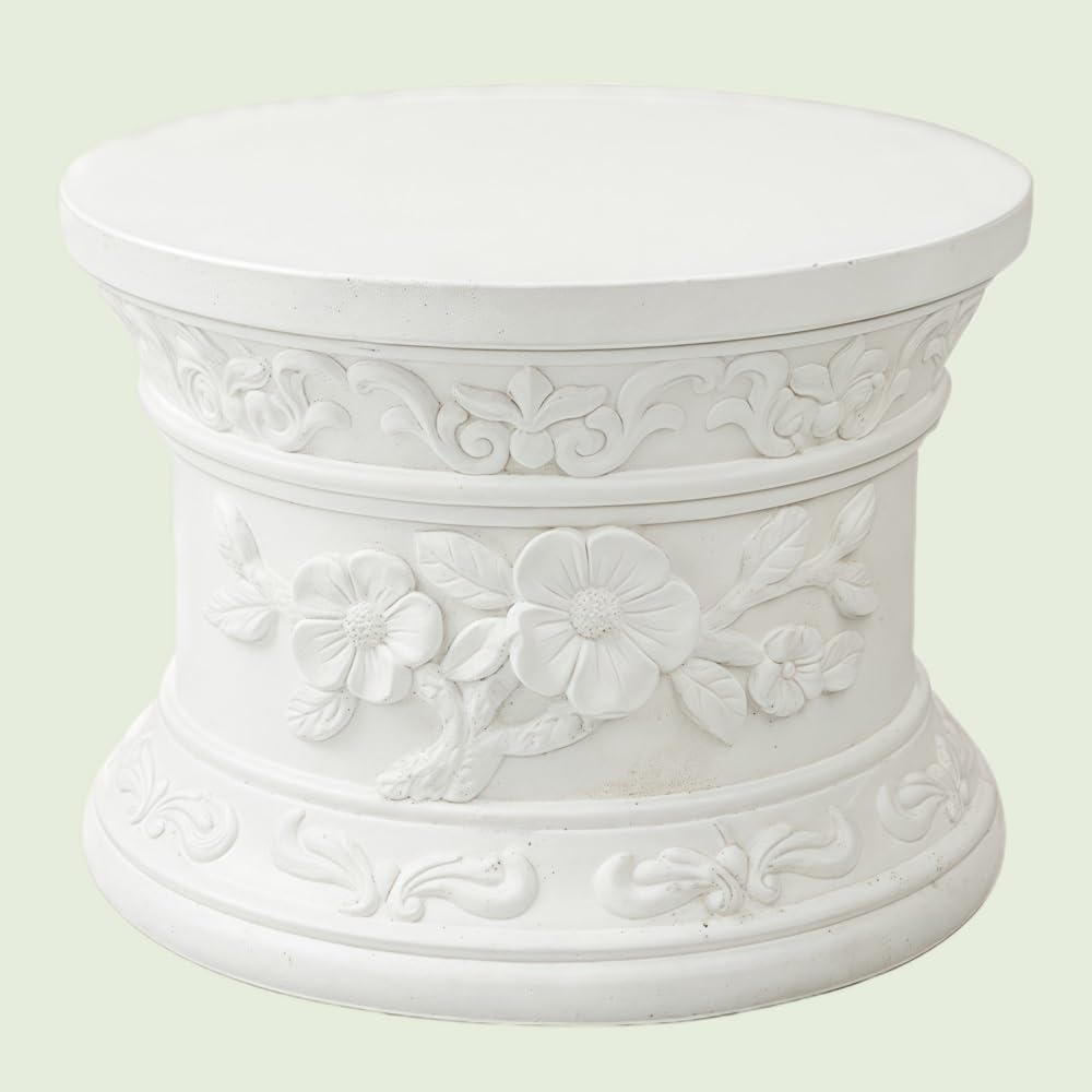 Roman Column Pedestal, Elegant Magnesium Oxide Garden Planter Urns for Villas, Gardens, Courtyards, Wedding