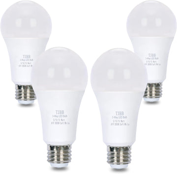 3-Way LED Bulb A19 E26, 50/100/150W Equivalent, 3000K Soft White