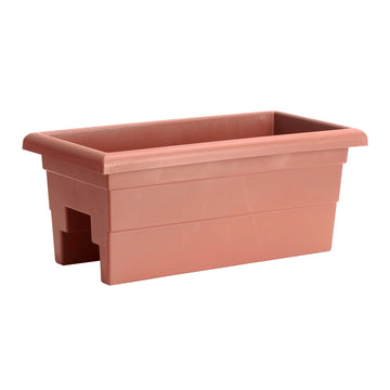 Countryside Railing Planter Box, 24 Inch, Terra