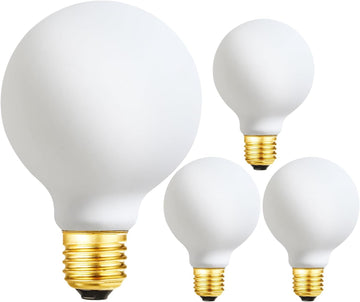 Dimmable g25 led Frosted Bulb e26 led Globe Bulb 60w led Edison Bulb 4000K Daylight White 600lm ac120v 6w g80