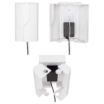 Twin Door Baby Safety Outlet Cover Box for Babyproofing Outlets - More Interior Space for Extra Large Electrical
