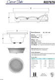 Tubs - RO7676 - Modern White Fiberglass Soaking Bathtub for Bathrooms, White Circle Two Person Acrylic Bath tub