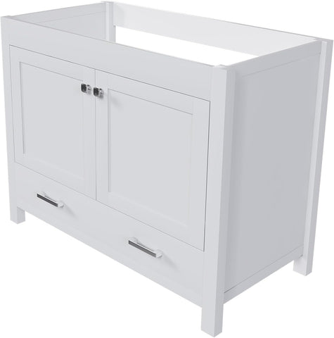 42" Bathroom Vanity Without Top Sink,Freestanding Cabinet Base with Soft-Close Door and Drawer