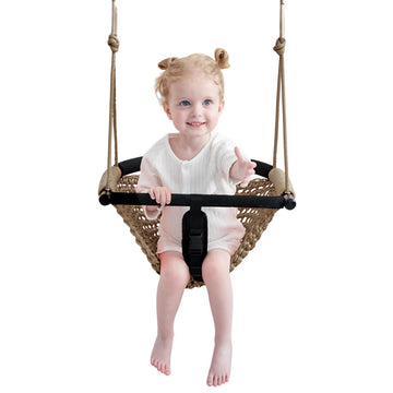 2 -in- 1 Toddler Swing. Swing Seat for Kids with Adjustable Ropes, for Kids Heavy Duty Rope Play Secure Children