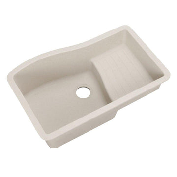 Swan .076 32-in L x 21-in W x 10-in H Granite Kitchen Sink, Granito