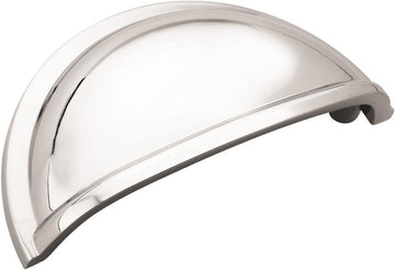 | Cabinet Cup Pull | Polished Chrome | 3 inch (76 mm) Center-to-Center | Cup Pulls | 10 Pack | Drawer Pull | Drawer