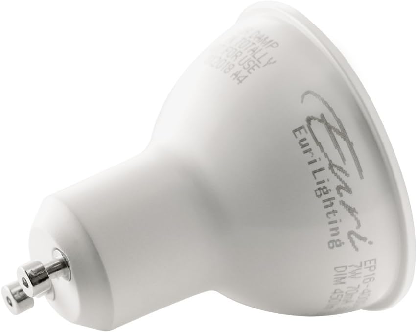Dimmable LED PAR16, GU10 Base, 7W (50W Equal) 500lm, Warm White (2700K), 80CRI, 40° Angle, Damp