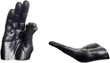 Hand Statues Incense Burner Incense Holder Tabletop Ornament Decorative Figurines, Black